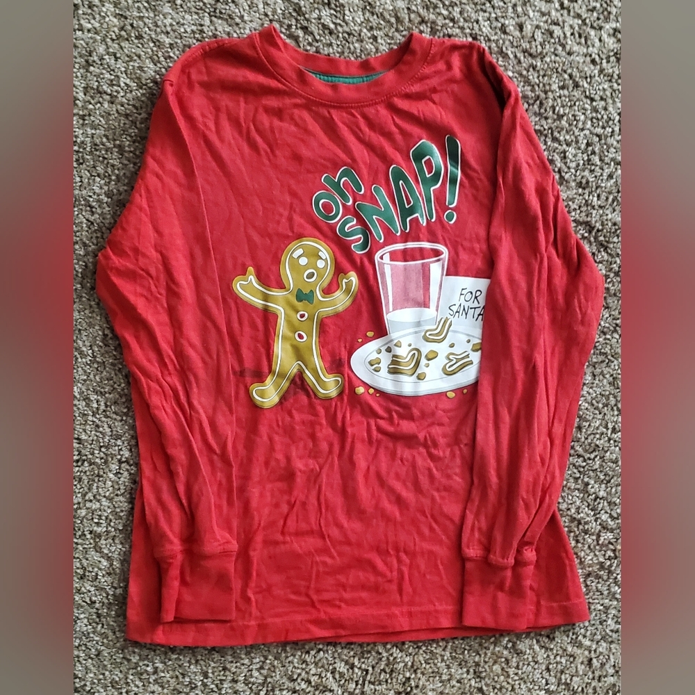 Girls Christmas Long-sleeved Top Size 10/12